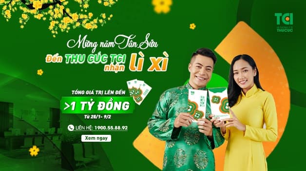 Chương trình lì xì kéo dài từ 25/01 - 09/02 với hàng ngàn quà tặng