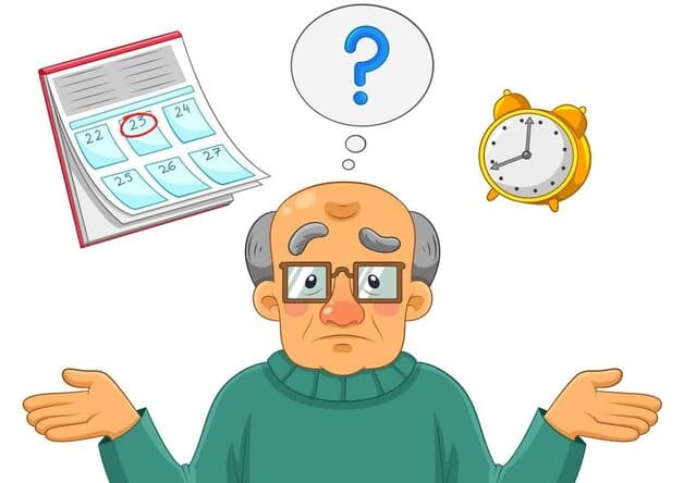 Vào giai đoạn trung gian của sút trí tuệ, các khái niệm về thời gian và địa điểm sẽ không còn nữa.