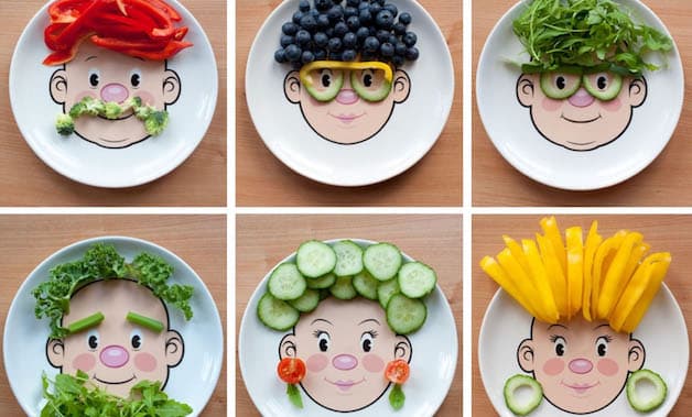 Mẹ cố gắng trình bày món ăn đẹp mắt cũng sẽ khiến con hứng thú hơn.