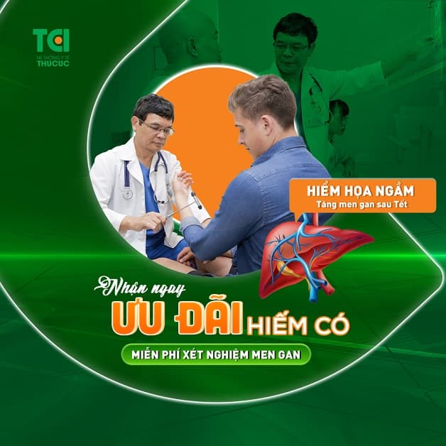 Thu Cúc TCI tặng tới 500 voucher online miễn phí xét nghiệm các chỉ số men gan trong tháng 3/2021