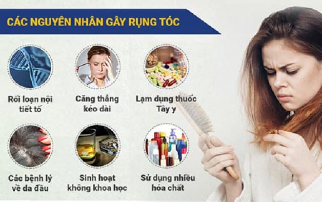 thiếu máu não có gây rụng tóc không