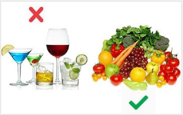 Chế độ ăn uống cũng là một trong những yếu tố tác động tới sự tiến triển của bện rối loạn tiền đinh