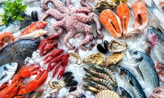 Khi trẻ bị tiêu chảy, mẹ nên hạn chế những thực phẩm như hải sản để tránh tình hình trở nên nghiêm trọng.