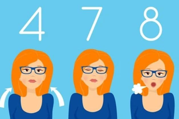 Cách hít thở chữa mất ngủ bằng bài tập thở theo nhịp 4 - 7 - 8