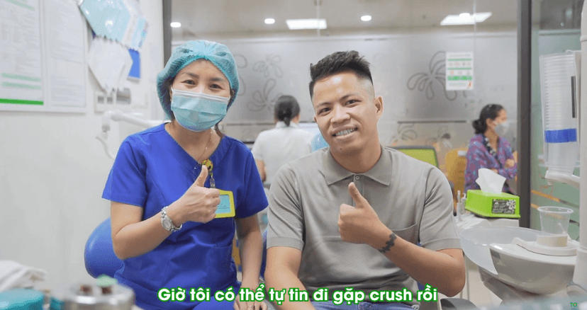 Tẩy trắng răng lấy lại sự tự tin cho chàng trai