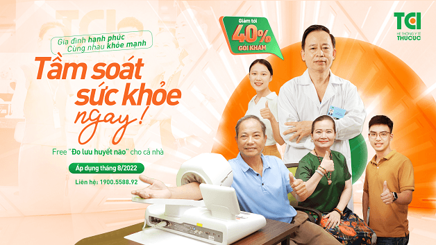 khuyến mại tới 40% các gói tầm soát sức khỏe