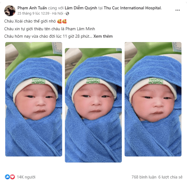 anh tuấn đưa vợ đi đẻ