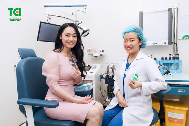 Diễn viên Quách Thu Phương trải nghiệm khám sức khỏe tại Thu Cúc TCI