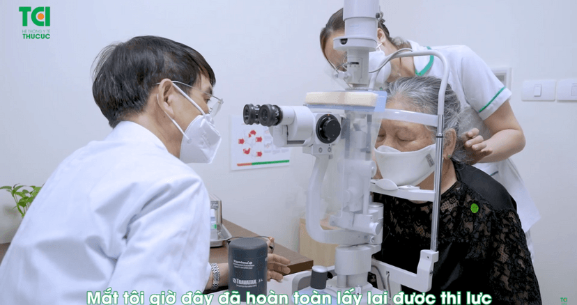 Cụ Phạm Thị Nghì và hành trình thoát khỏi đục thủy tinh thể ở tuổi 87