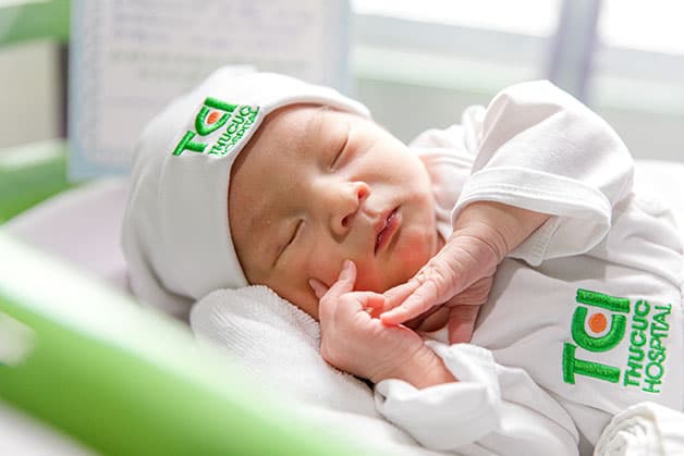 Nhờ được chăm sóc, theo dõi thai kỳ cẩn thận mà chị Nguyễn Mai Trang đã thuận lợi đón một bé trai đáng yêu về nhà