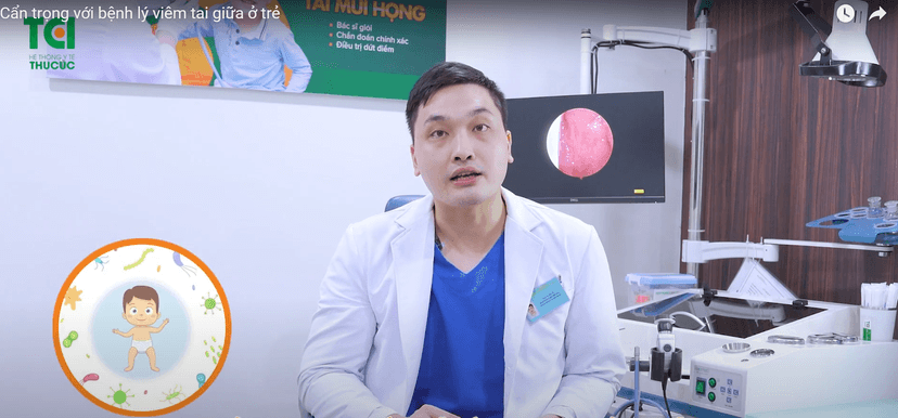Cẩn trọng với bệnh lý viêm tai giữa ở trẻ