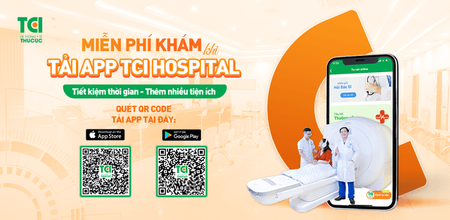 Tặng ngay voucher miễn phí khám khi tải App TCI