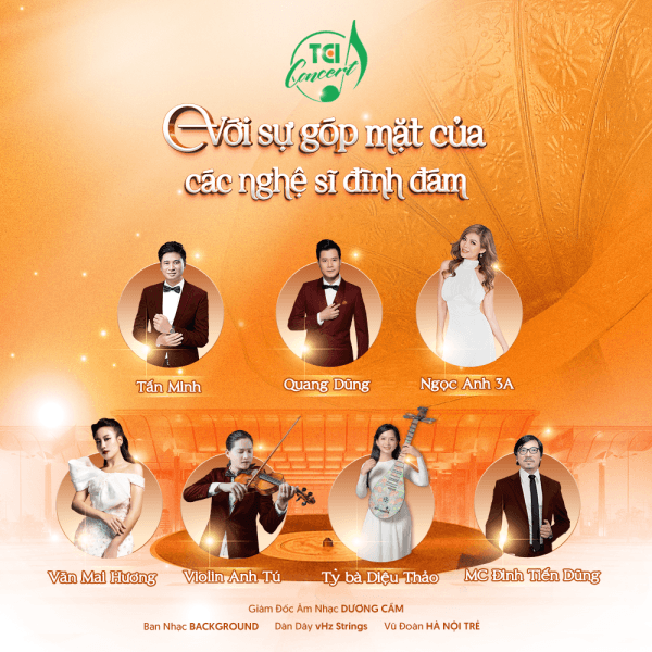 Những gương mặt nghệ sĩ đình đám, quen thuộc với khán giả góp phần làm cho đêm nhạc thêm trọn vẹn