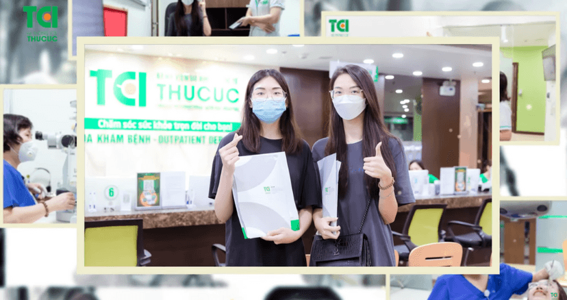 Khám sức khỏe Thiếu Niên cho 2 chị em tại Thu Cúc TCI