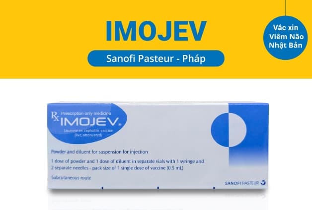 Vắc xin viêm não Nhật Bản Imojev là 1 trong 2 loại vắc xin phòng bệnh viêm não Nhật Bản được sử dụng phổ biến hiện nay