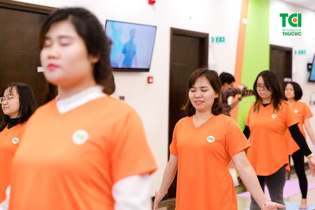 Ảnh tập huấn tiền sản và yoga thai kỳ