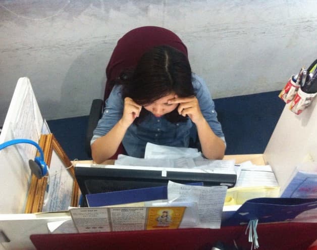 Đau đầu trước do căng thẳng trong công việc