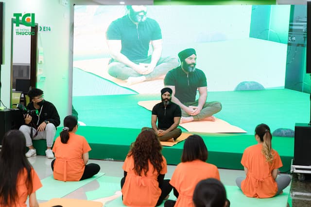 Ảnh tập huấn tiền sản và yoga thai kỳ