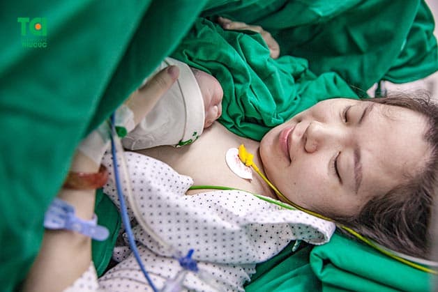 Sản phụ Vũ Thị Thanh Hà đã có trải nghiệm đi sinh tuyệt vời tại Thu Cúc TCI