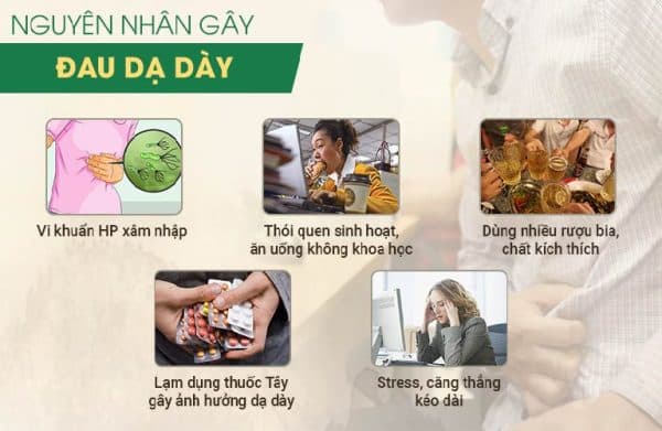 Nguyên nhân gây viêm loét dạ dày