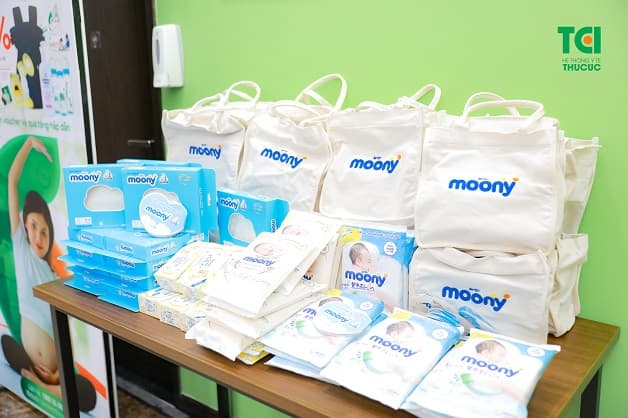 Các phần quà có giá trị được TCI chuẩn bị để gửi đến các mẹ tham dự sự kiện