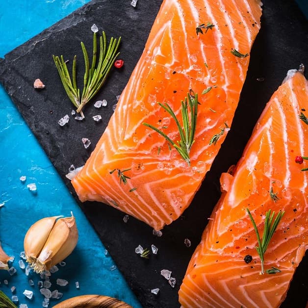 Cá hồi - thức ăn tốt cho đại tràng