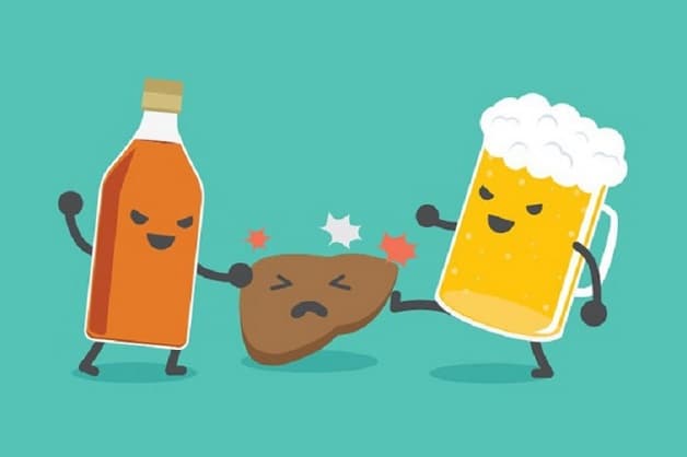 Ngưng uống rượu bia để tránh viêm gan do rượu