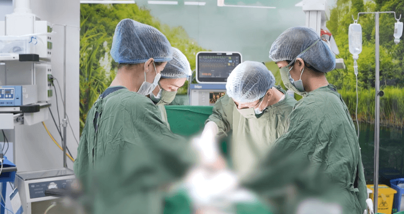 Cận cảnh ca mổ bóc tách u bì buồng trứng &amp; cắt tử cung