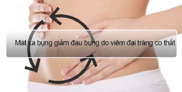 cách làm giảm đau đại tràng xoa bóp