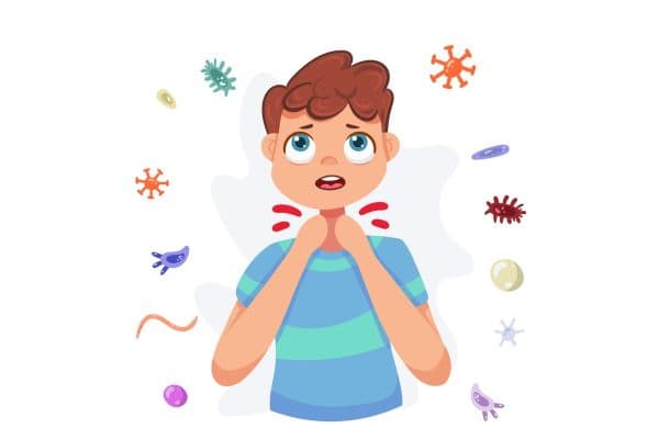 Viêm họng thường do virus, vi khuẩn hoặc tác động của môi trường… gây ra