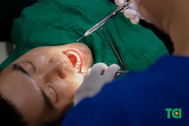 lỗ hổng sau nhổ răng khôn