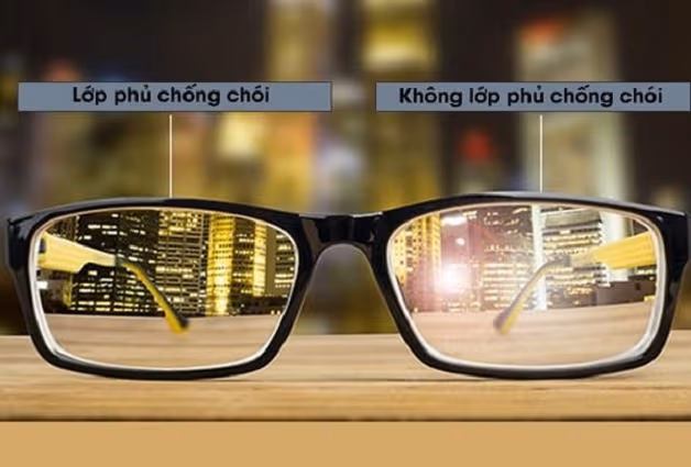 Tròng kính chống chói được sản xuất bằng cách áp dụng các công nghệ chống phản quang tiên tiến