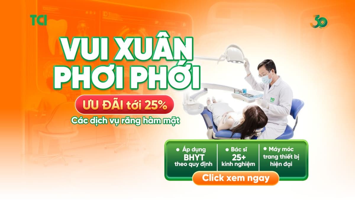 Vui xuân phơi phới – Ưu đãi tới 25% các dịch vụ răng hàm mặt