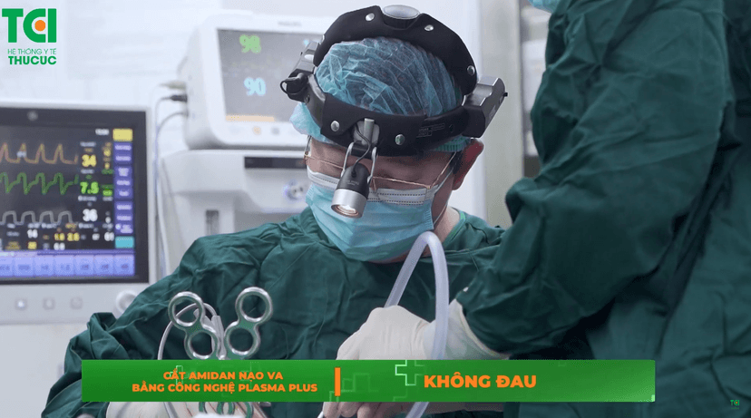 Phẫu thuật cắt Amidan, nạo VA cho trẻ em tại TCI