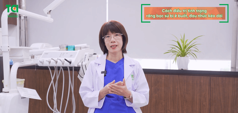 Cách điều trị tình trạng răng bọc sứ bị ê buốt, đau nhức kéo dài