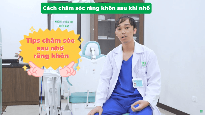 Cách chăm sóc răng khôn sau khi nhổ