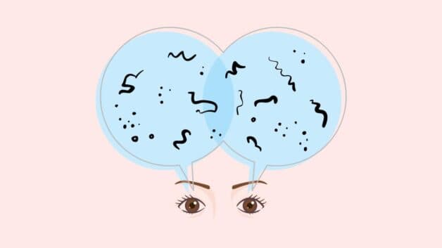 Bệnh nhân viêm màng bồ đào có thể thấy bóng đen trôi lập lờ trước mắt như ruồi, muỗi bay