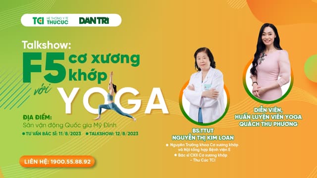 Talkshow F5 cơ xương khớp với yoga