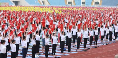 Hệ thống Y tế Thu Cúc TCI đồng hành cùng ngày hội Yoga, xác lập kỷ lục Việt Nam