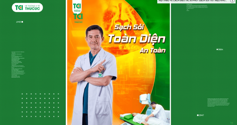 Công nghệ tán sỏi 3 trong 1 tại Thu Cúc TCI trị sỏi tiết niệu