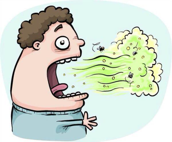 miệng hôi mùi cá ươn