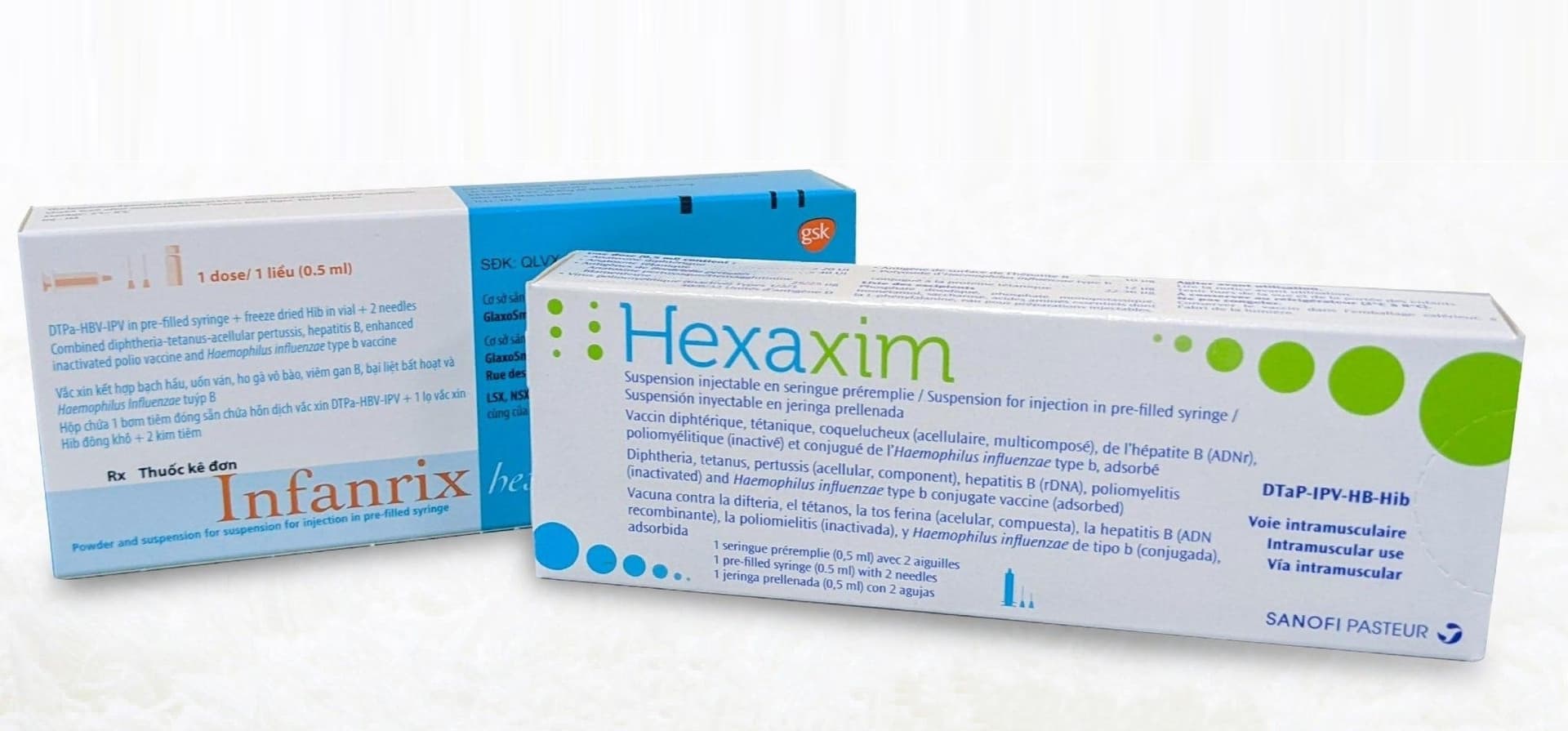 Trẻ đang tiêm 5in1 có chuyển sang 6in1 được trong trường hợp cần thiết