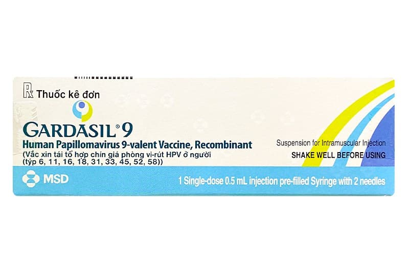 Vắc xin Gardasil 9 phòng 9 tuýp virus HPV phổ biến, bao gồm 6, 11, 16, 18, 31, 33, 45, 52 và 58