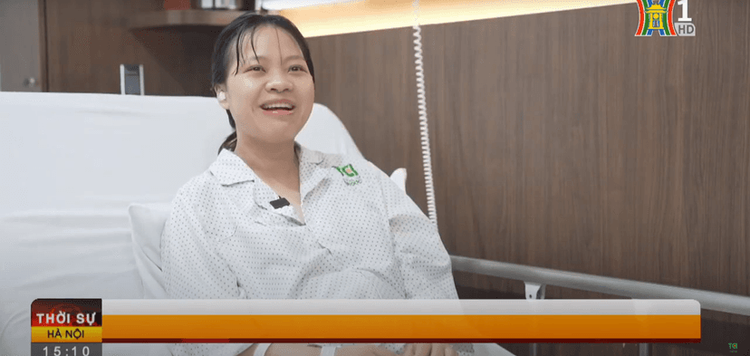 TCI phẫu thuật mổ đẻ kết hợp bóc tách u xơ kích thước ~7cm