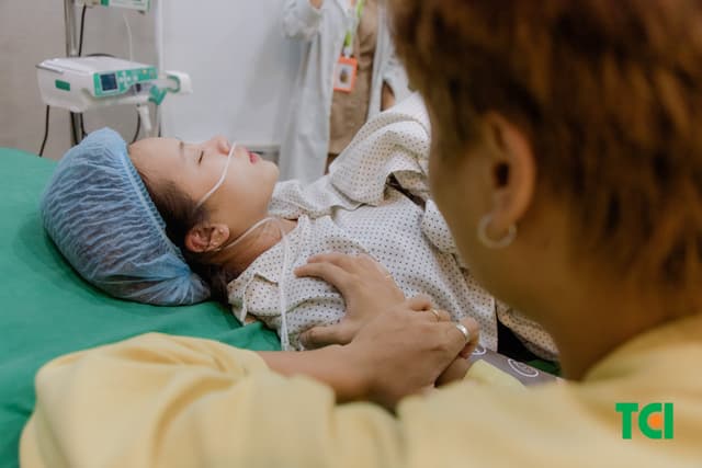 Ảnh Tiktoker triệu follower Đào Nguyễn Ánh trải nghiệm cùng vợ bầu tại TCI