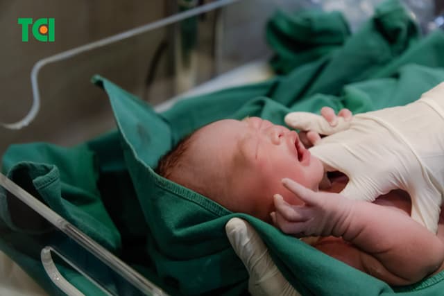 Ảnh Tiktoker triệu follower Đào Nguyễn Ánh trải nghiệm cùng vợ bầu tại TCI