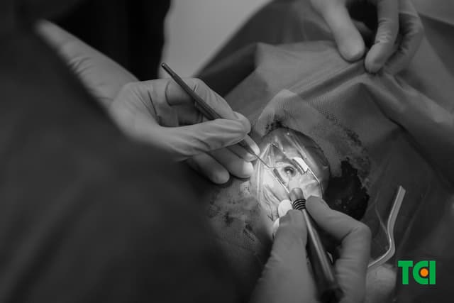 Ảnh mổ Phaco bác Hoàng Đức Thùy 82 tuổi