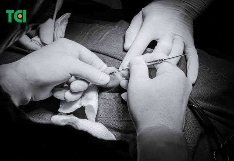 mổ viêm sụn vành tai