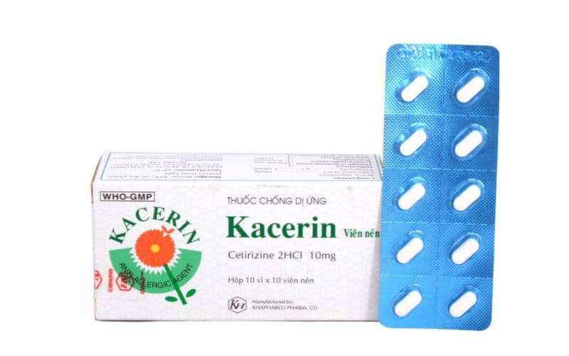 Kacerin 10mg giúp điều trị bệnh viêm mũi dị ứng mãn tính, viêm mũi dị ứng theo mùa.