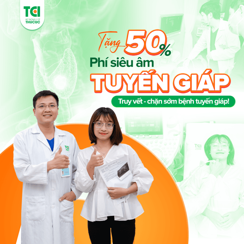 TCI tặng 50% phí siêu âm giáp